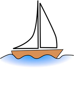 Sailboat Silhouette Art