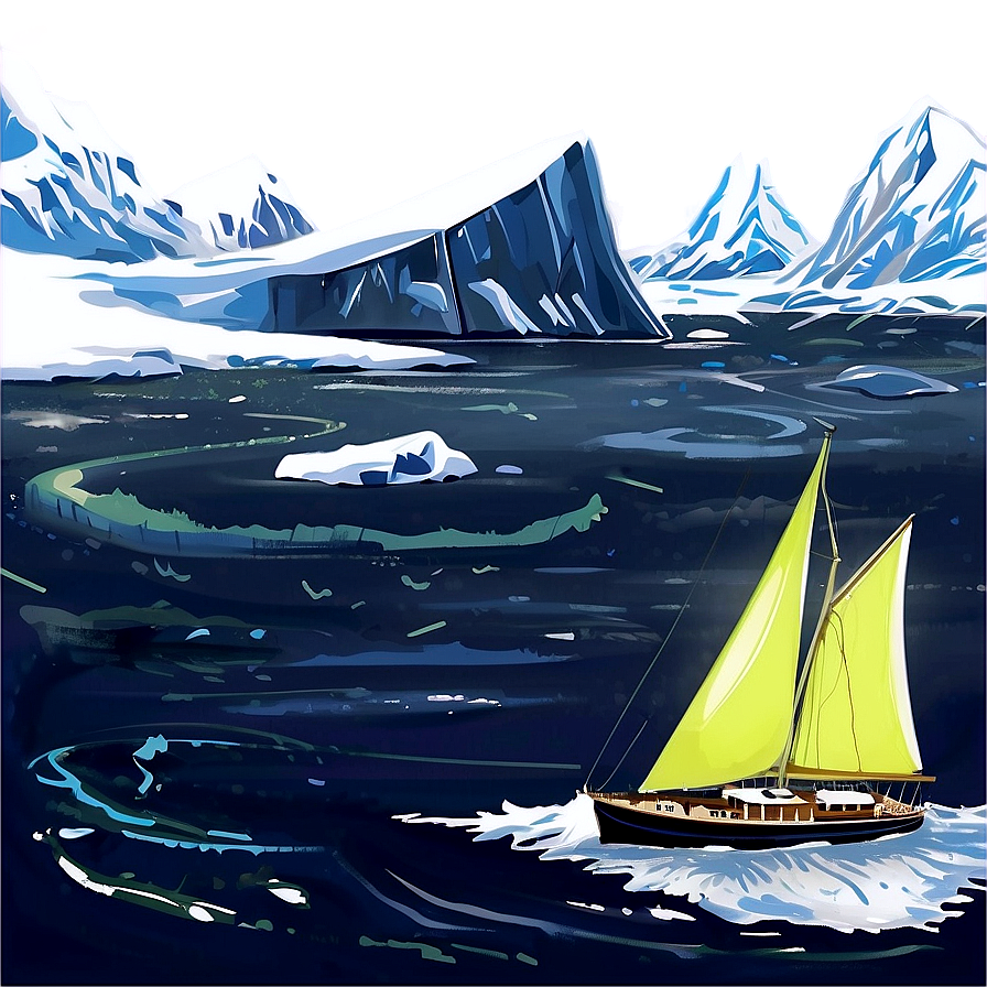 Sailing In Arctic Waters Png 06242024