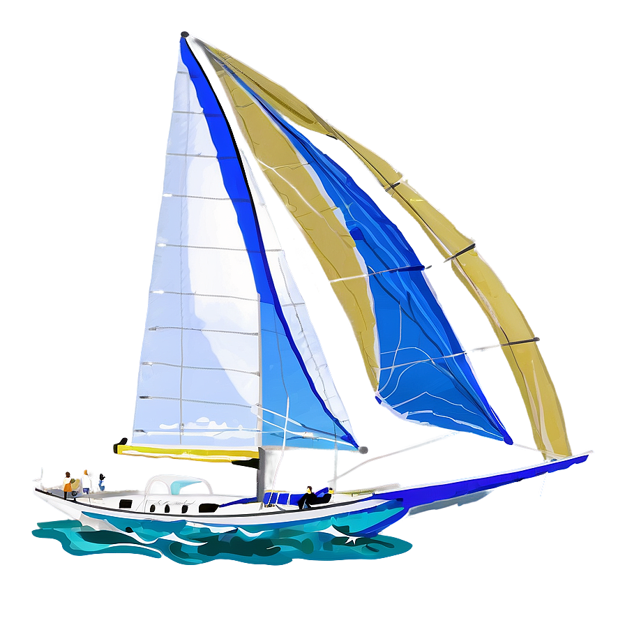 Sailing In Clear Blue Waters Png 06242024