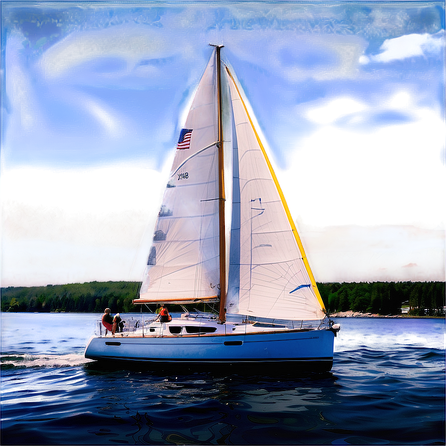 Sailing In Maine's Waters Png 15