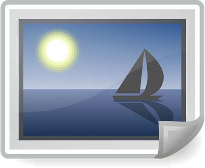 Sailing Photo Frame Graphic