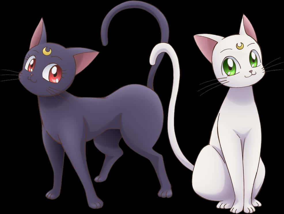 Sailor Moon Cats Lunaand Artemis