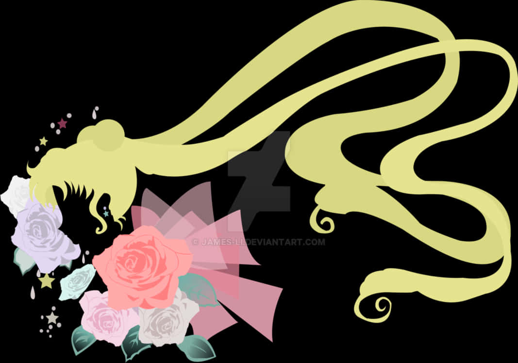 Sailor Moon Silhouette Art