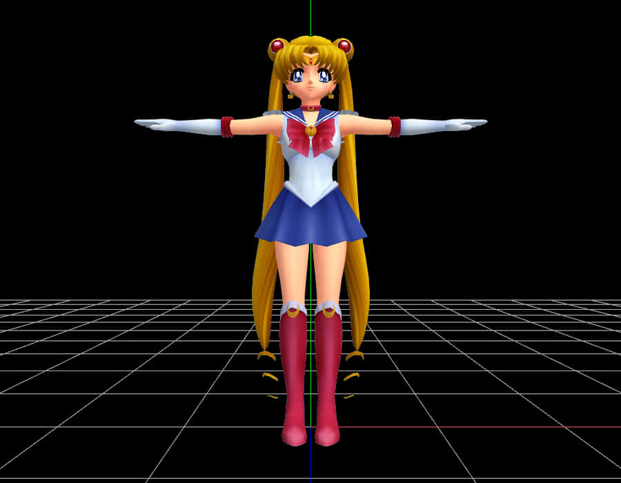 Sailor Moon3 D Model Pose