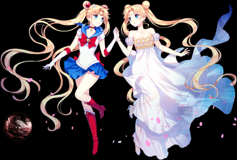 Sailor Moonand Princess Serenity Art