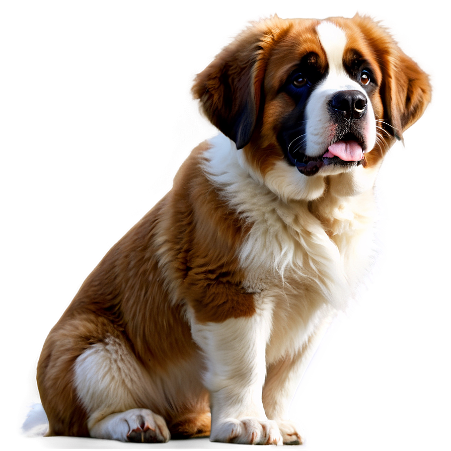 Saint Bernard Close-up Portrait Png Ktf6