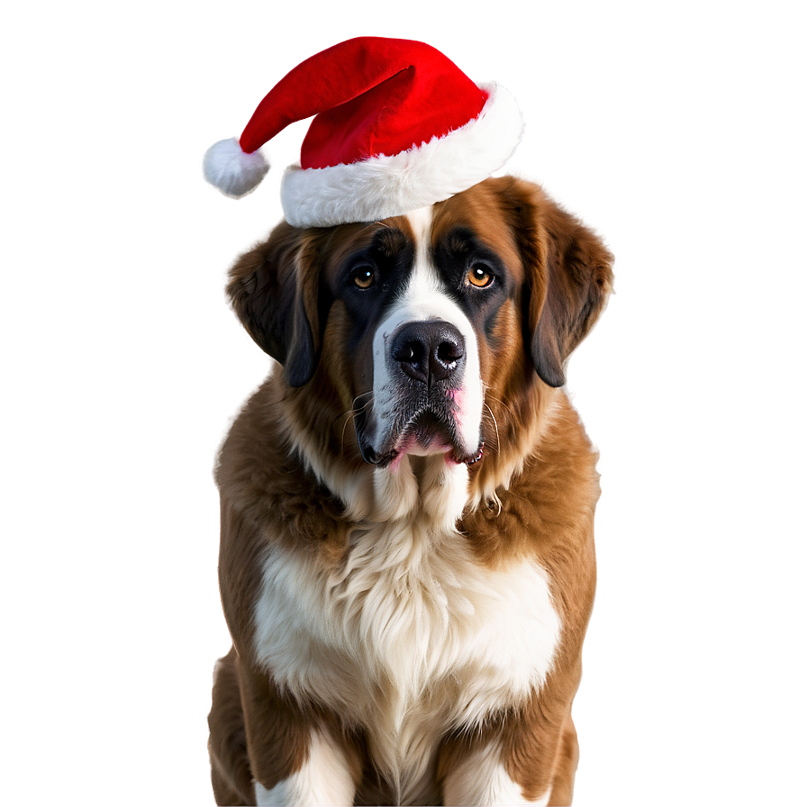 Saint Bernard In Festive Gear Png Lyp26