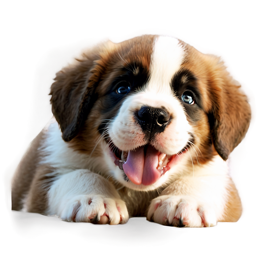 Saint Bernard Puppy Smile Png 31