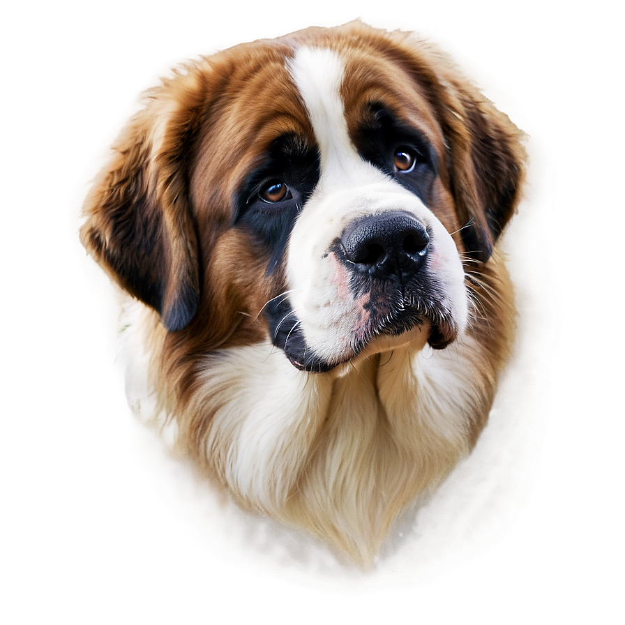 Saint Bernard With Eyes Closed Png 56