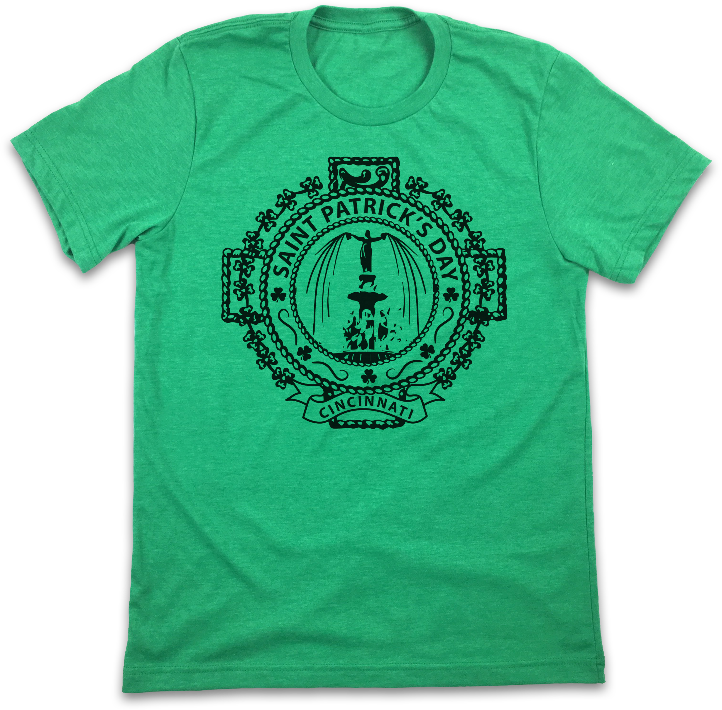 Saint Patricks Day Cincinnati T Shirt Green