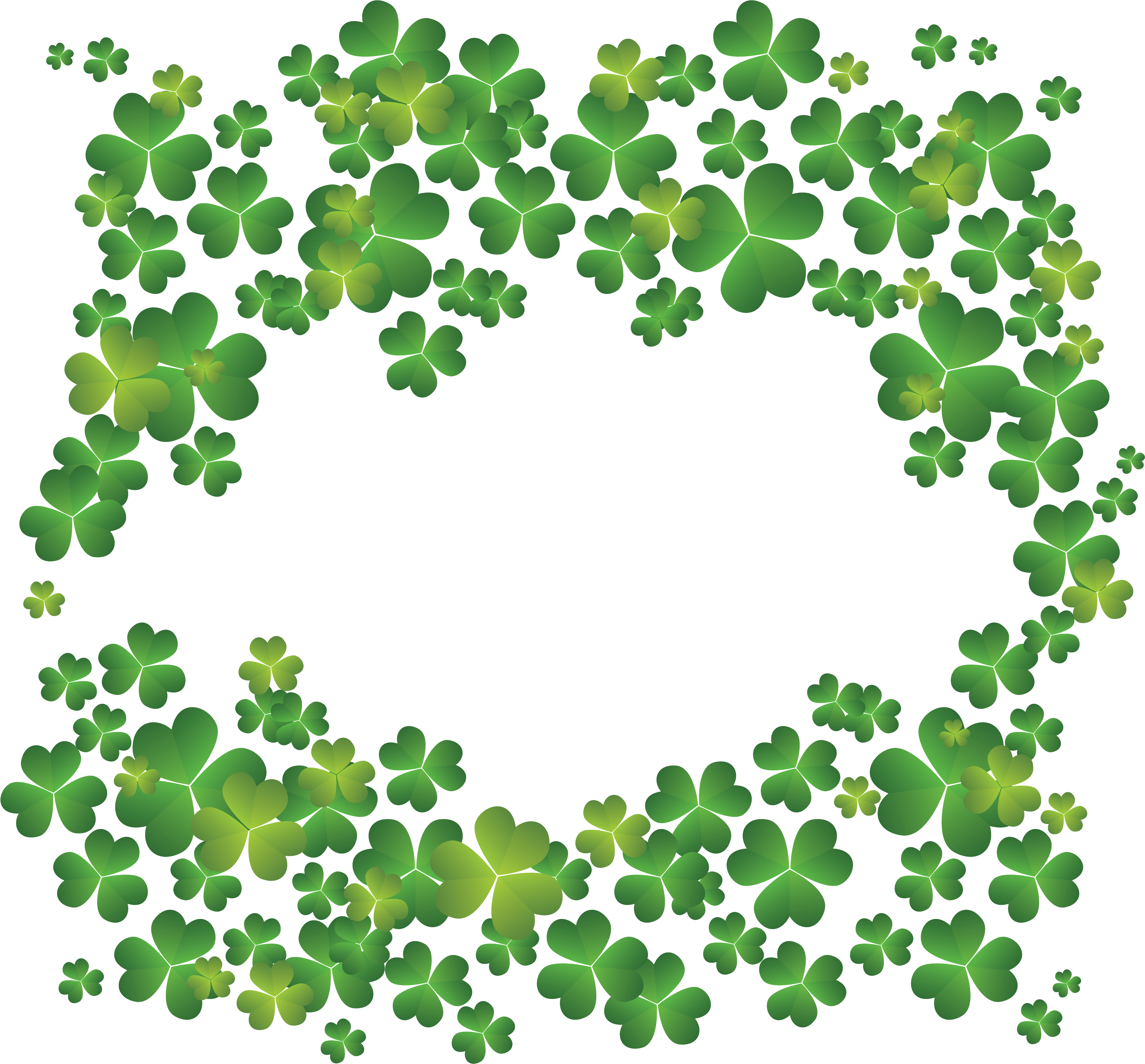 Saint Patricks Day Shamrock Frame