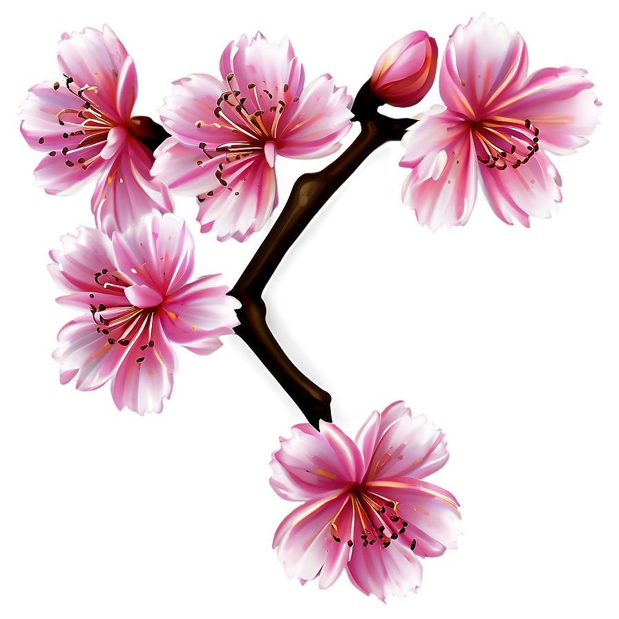 Sakura Flower Illustration Png Her36