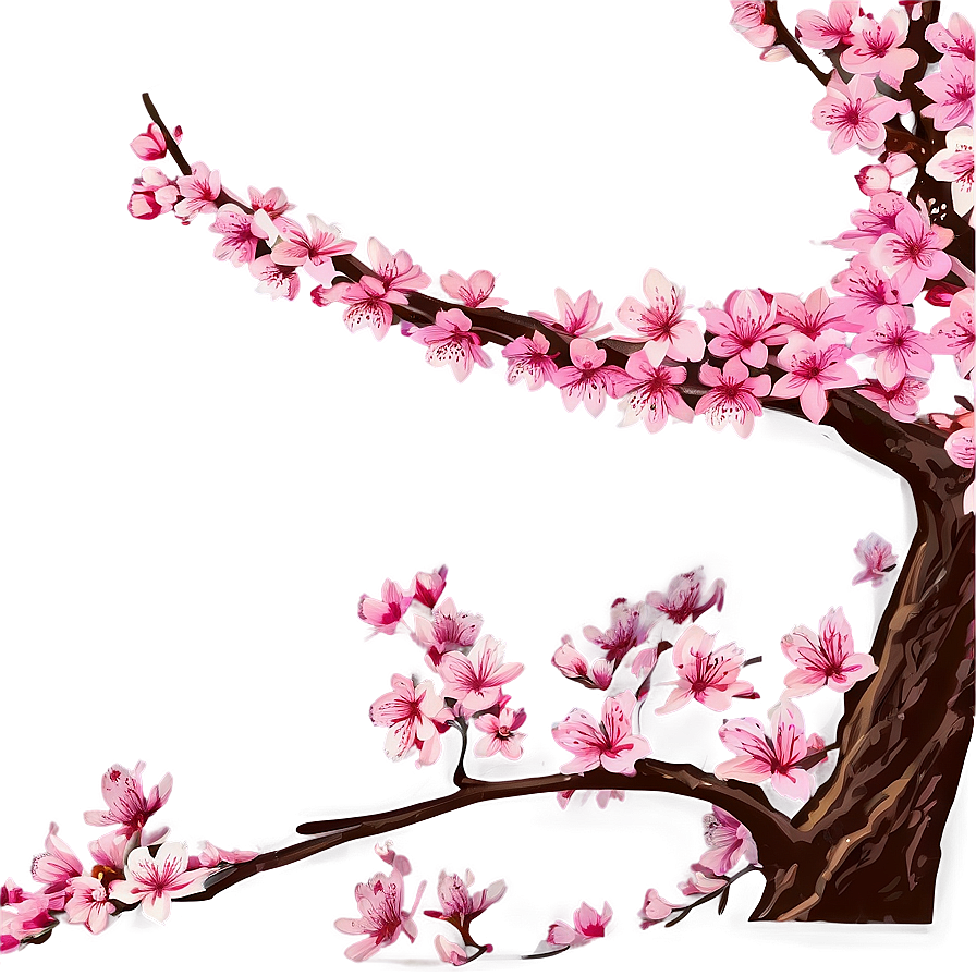 Sakura Flower Landscape Png Kbe95