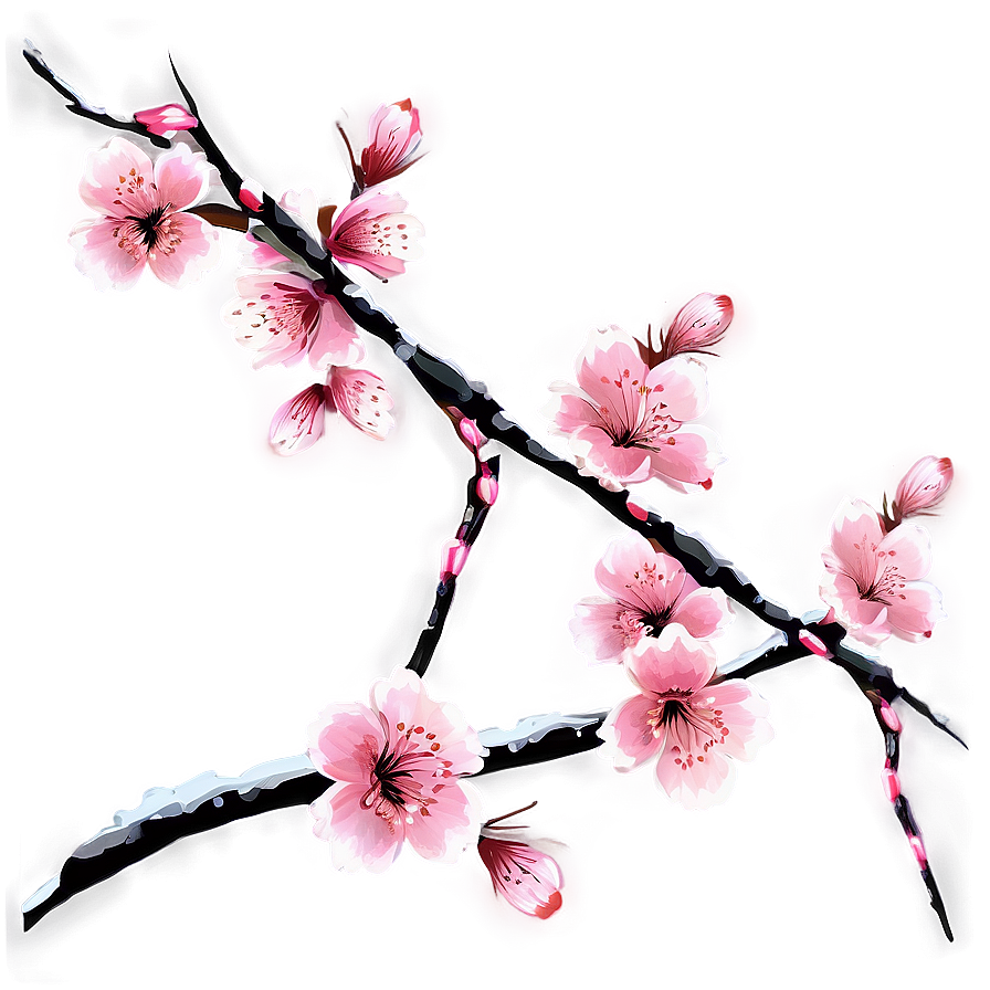 Sakura Flower Night Scene Png 06202024