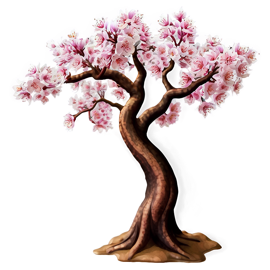 Sakura Tree In Traditional Art Png Irh