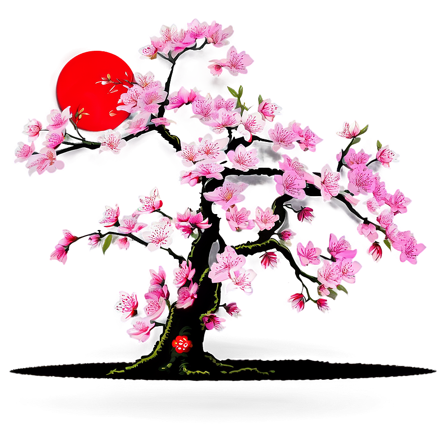 Sakura Tree In Traditional Kimono Setting Png 06122024