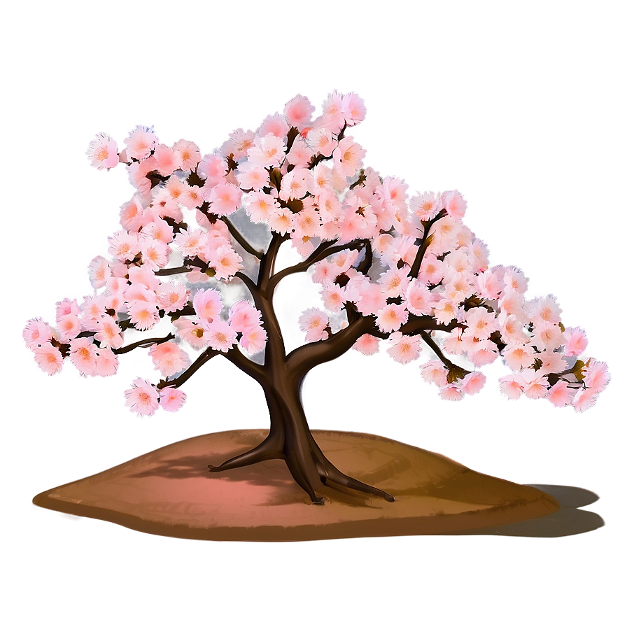 Sakura Tree With Soft Pastel Colors Png Fvp10