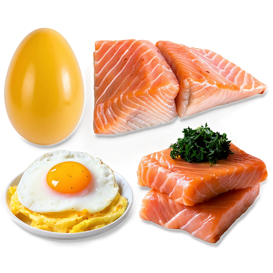 Salmon And Egg Breakfast Png 73