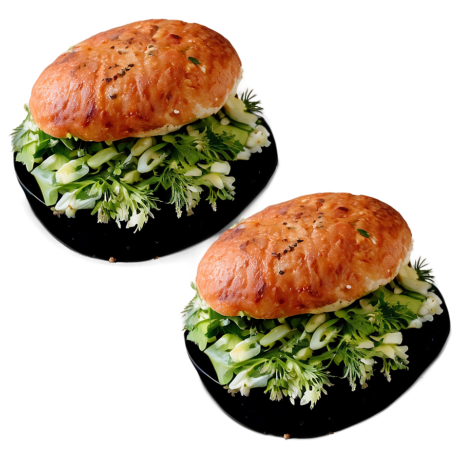 Salmon Burger With Dill Png Jqw18