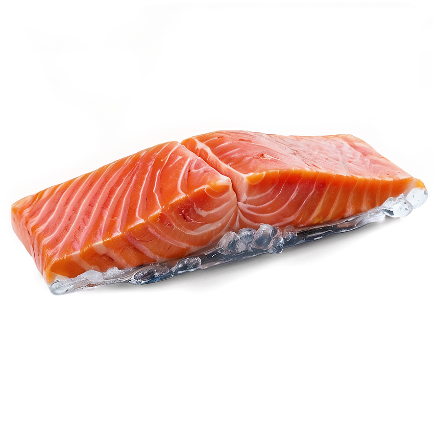 Salmon Fillet On Ice Png Pnt33