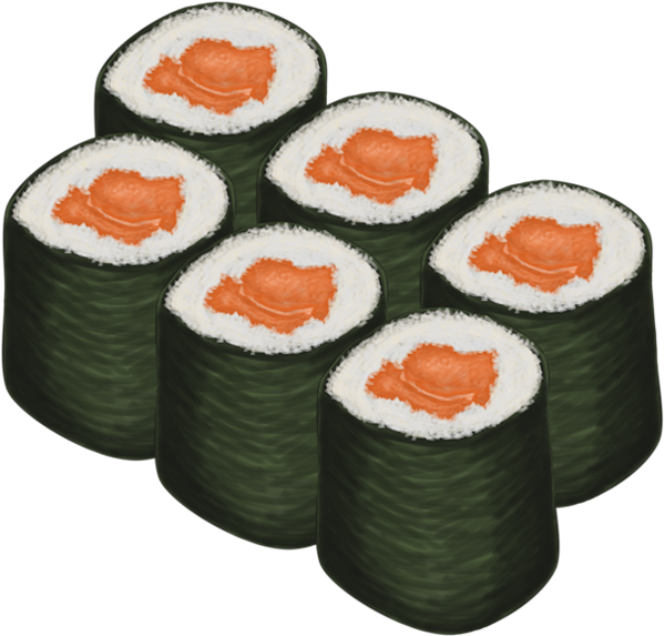 Salmon Maki Sushi Rolls