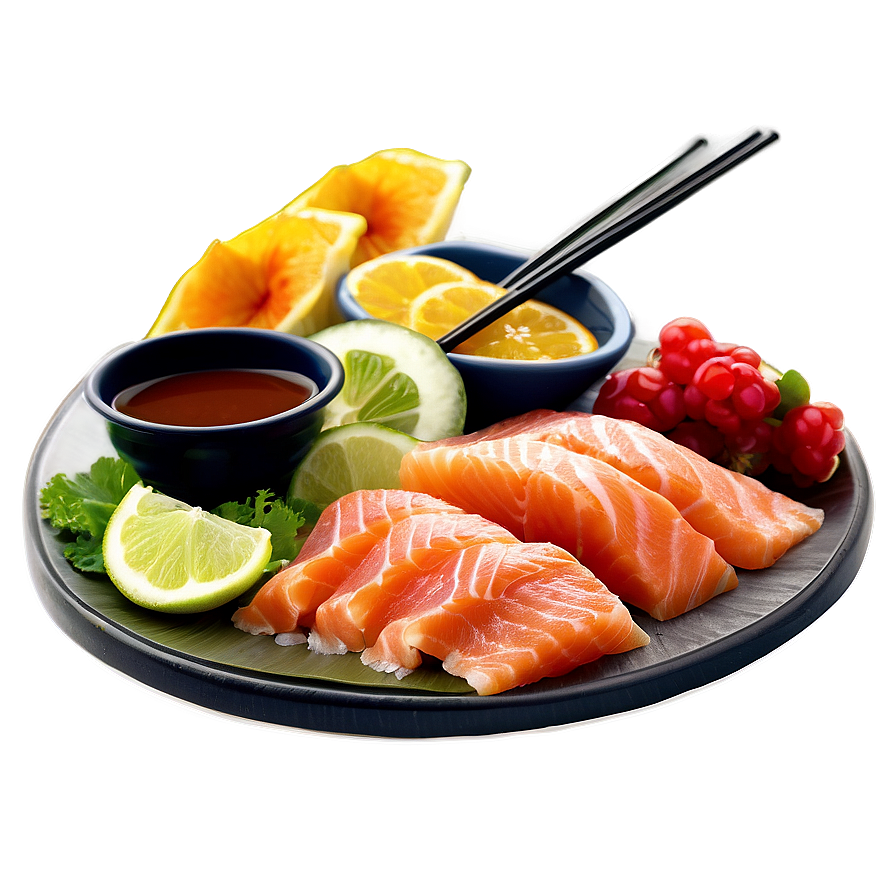 Salmon Sashimi Platter Png Rup