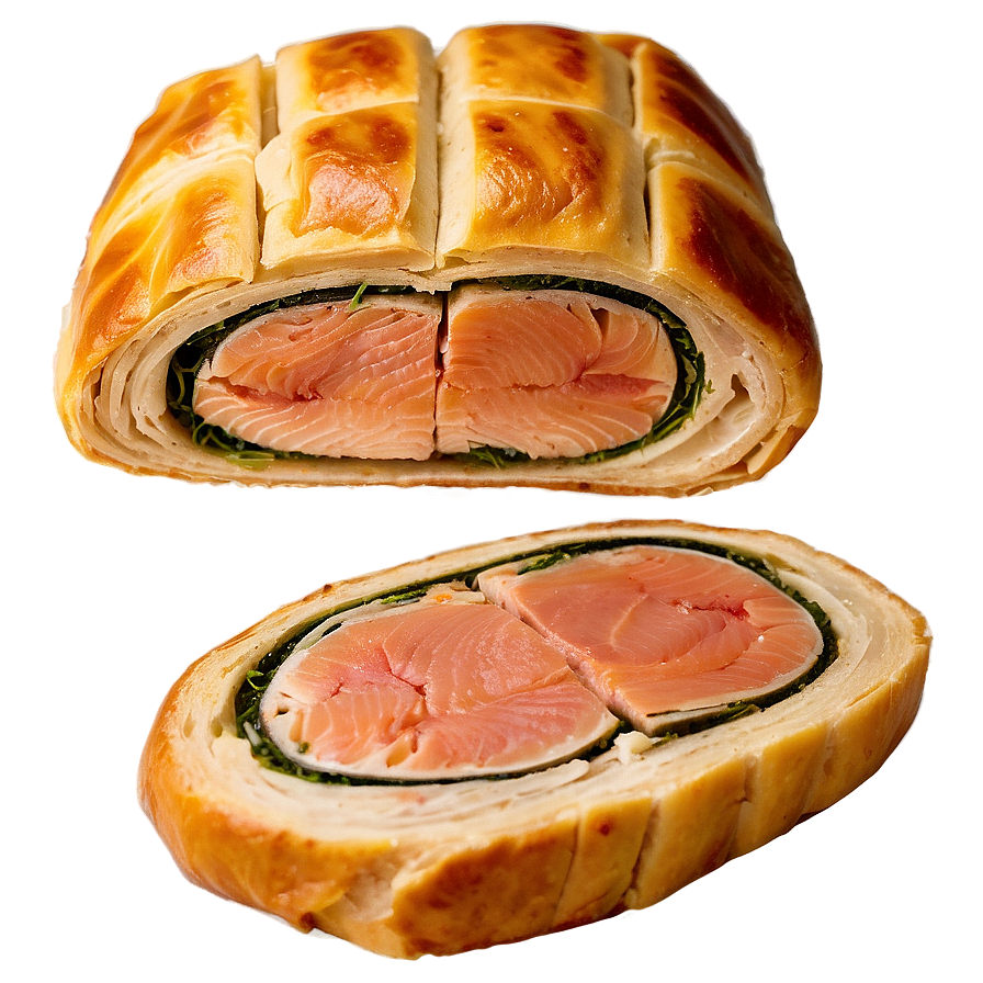 Salmon Wellington Slice Png 48