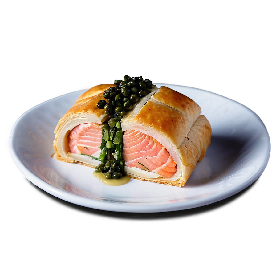 Salmon Wellington Slice Png 86