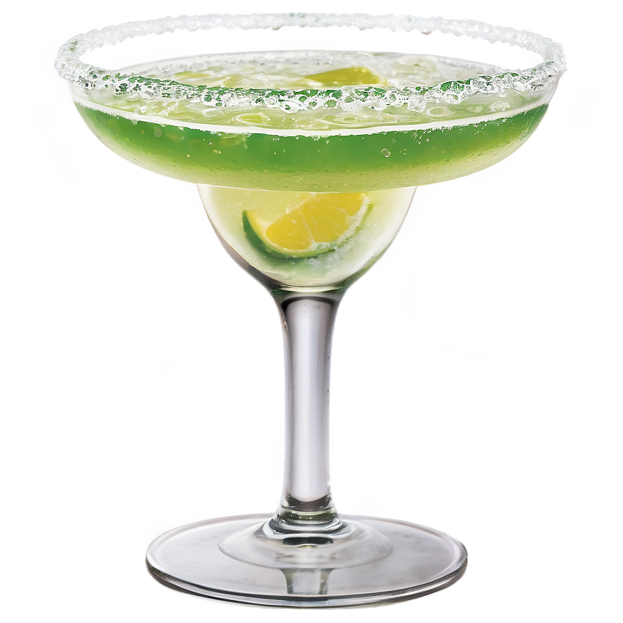 Salt Rimmed Margarita Glass Png 06292024