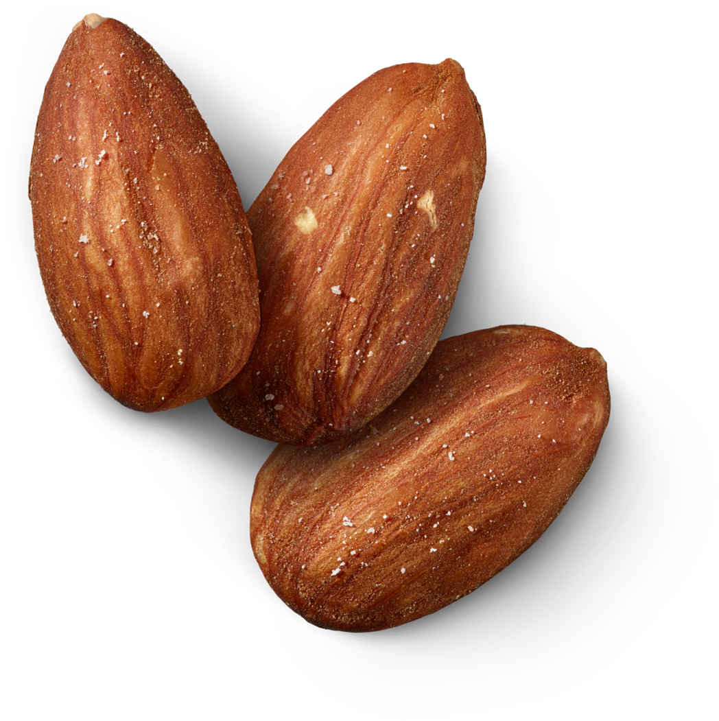 Salted Almonds Isolated