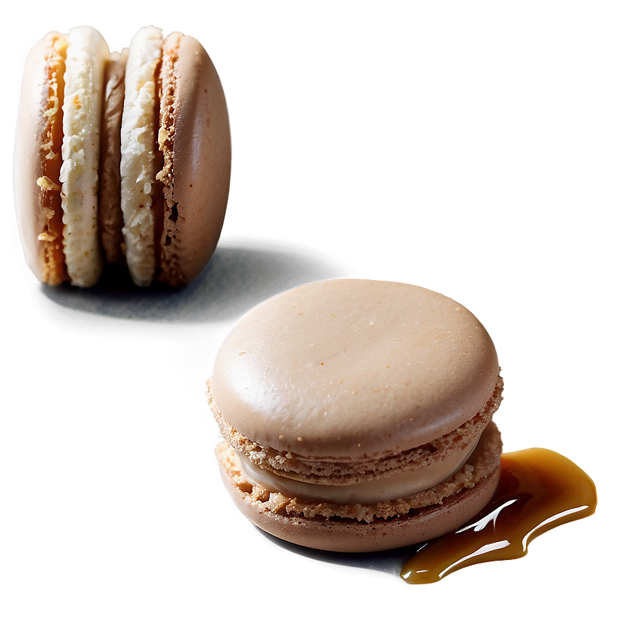 Salted Caramel Macaron Png 06122024