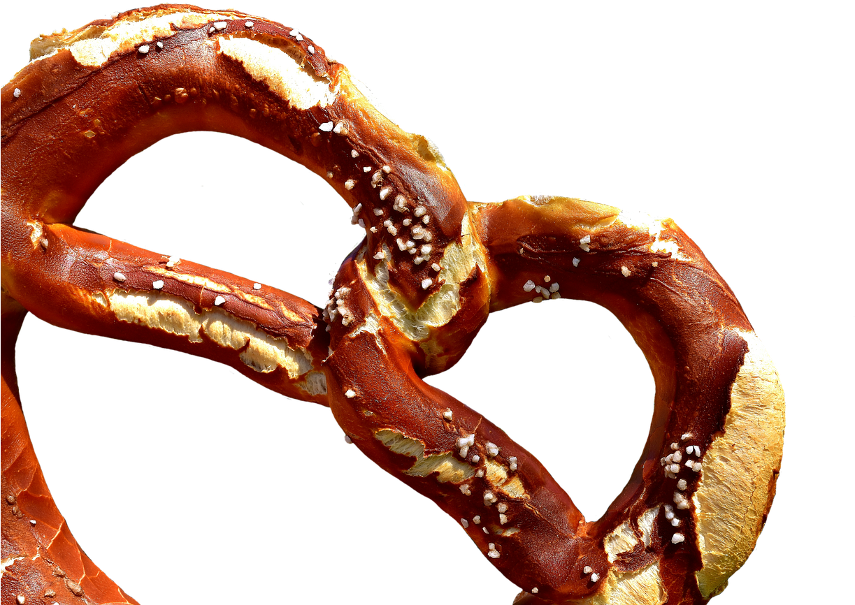 Salted Pretzel Closeup