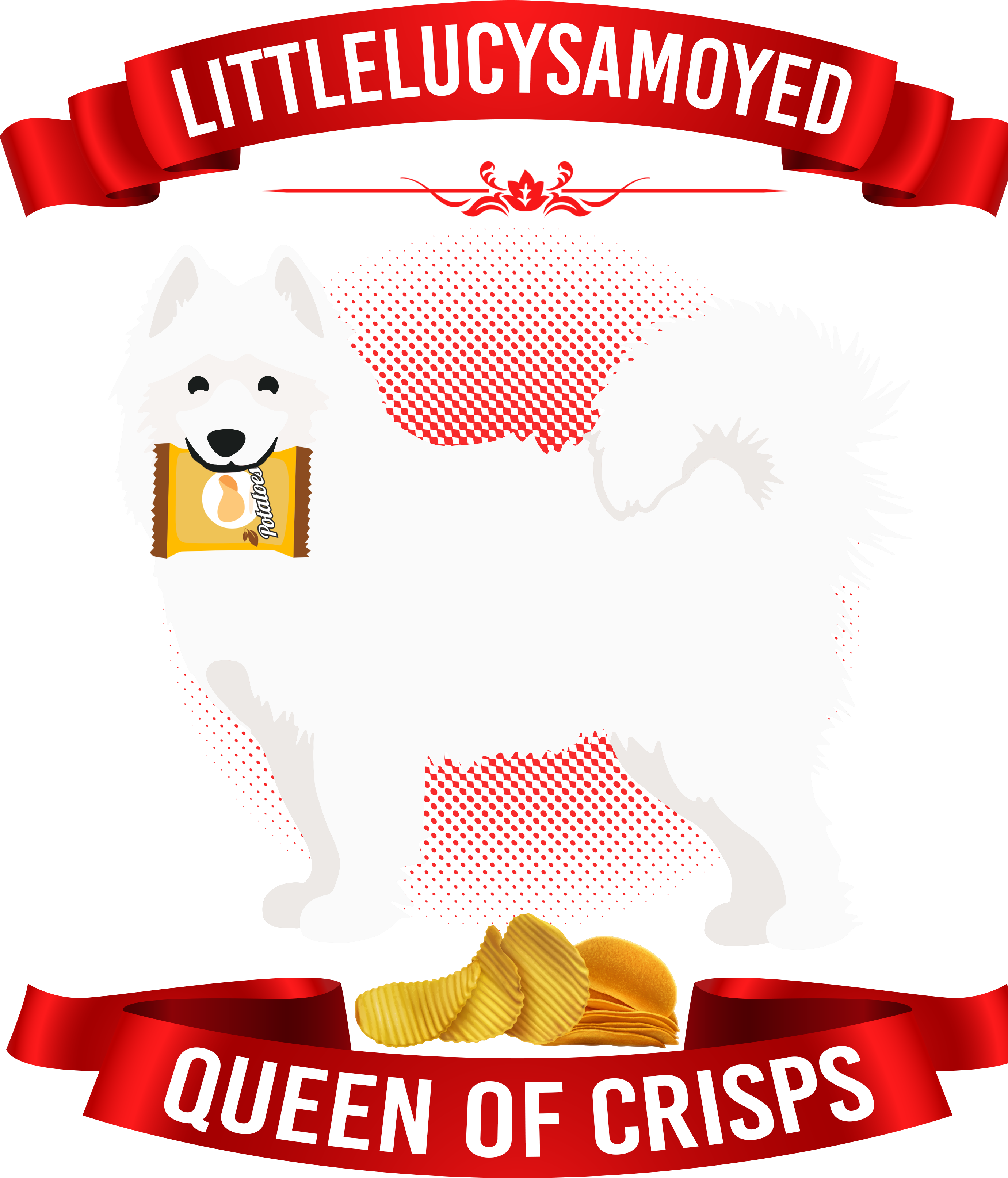 Samoyed Dog Queenof Crisps