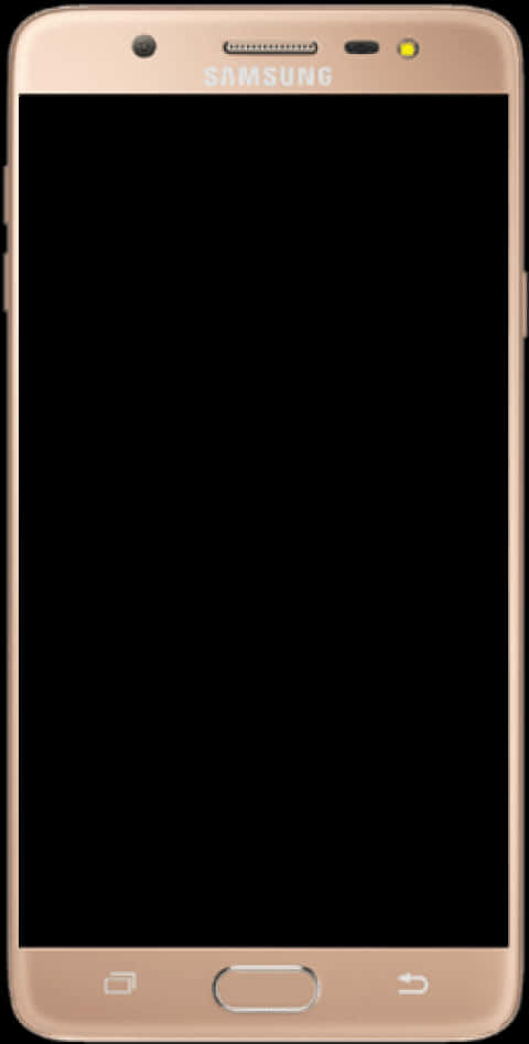 Samsung Gold Smartphone Display