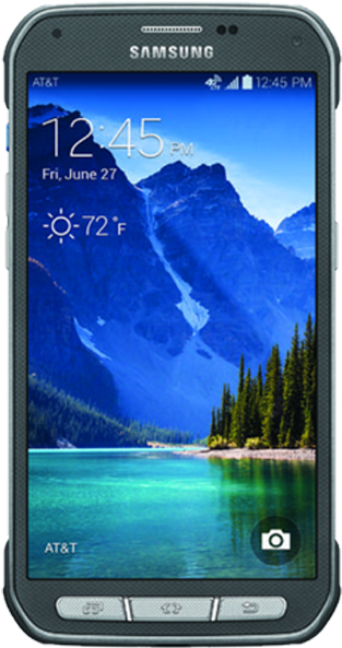 Samsung Rugged Smartphone Mountain Lake Wallpaper