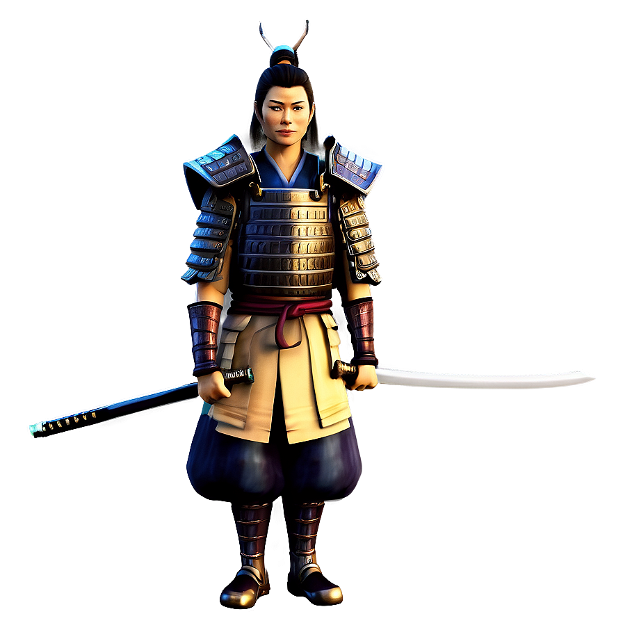 Samurai With Katana Png Cfu