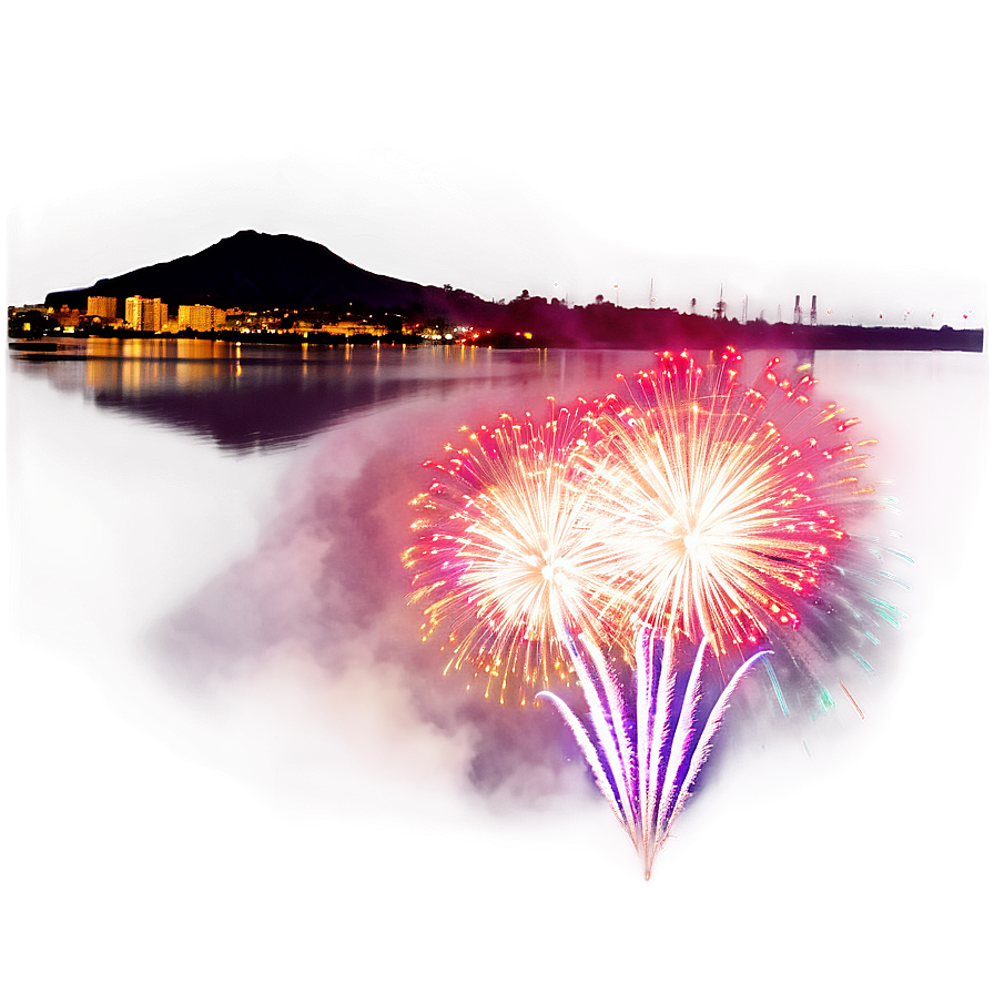 San Diego Bay Fireworks Png 06252024