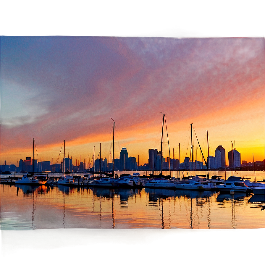 San Diego Harbor Sunset Png Lyi