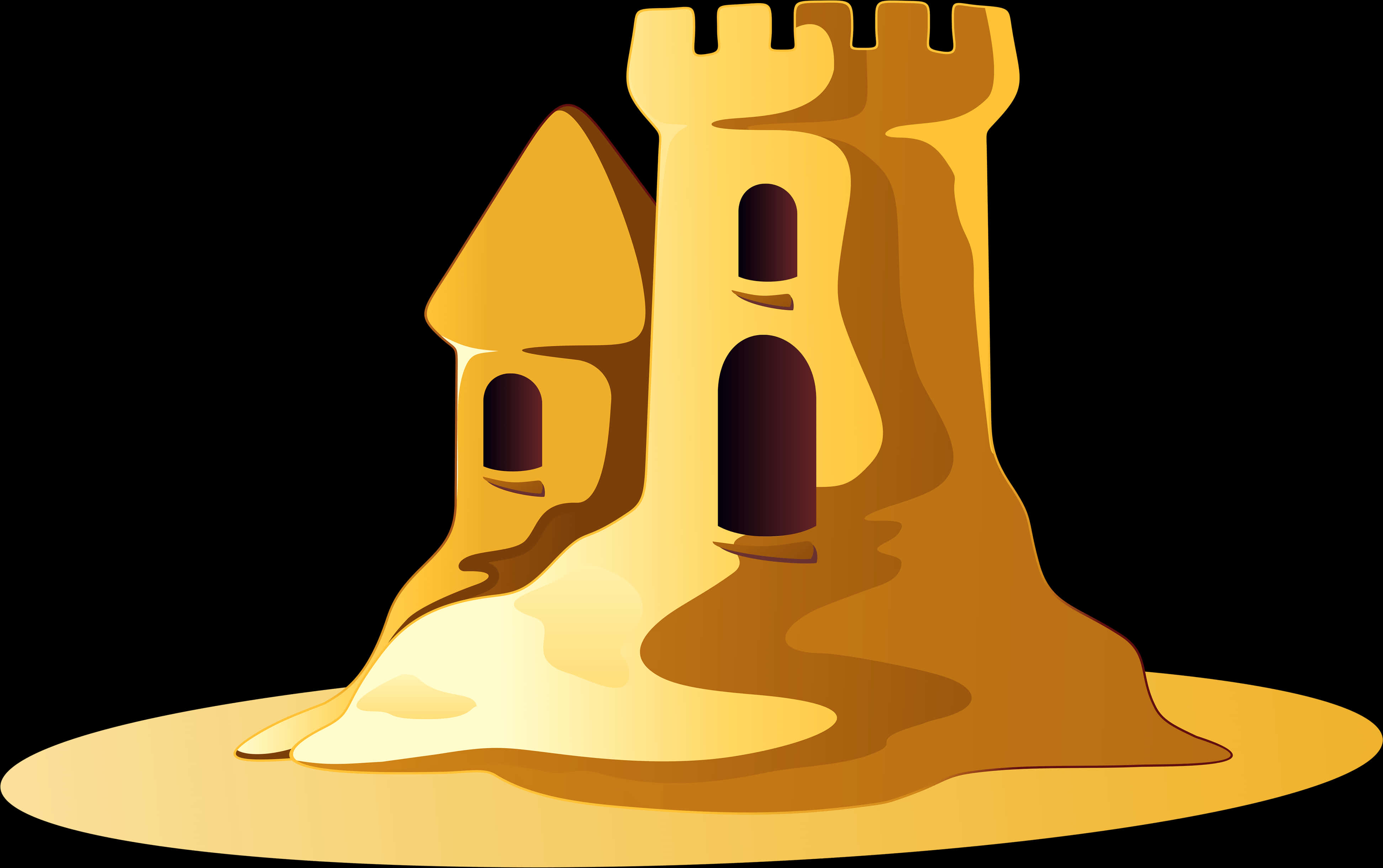 Sand Castle Illustration