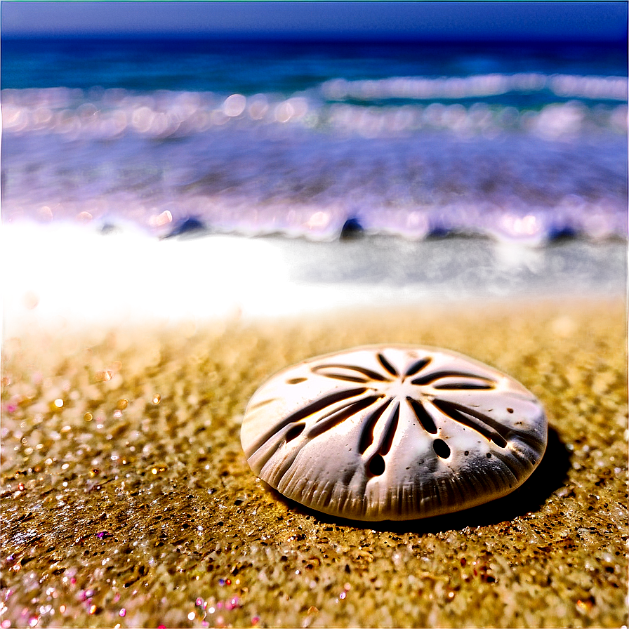 Sand Dollar With Ocean Background Png 95