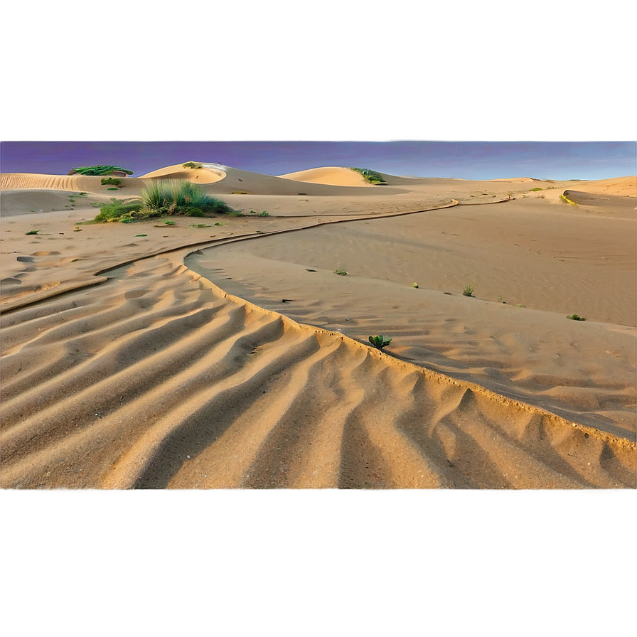 Sand Dunes And Vehicle Tracks Png Mbb92