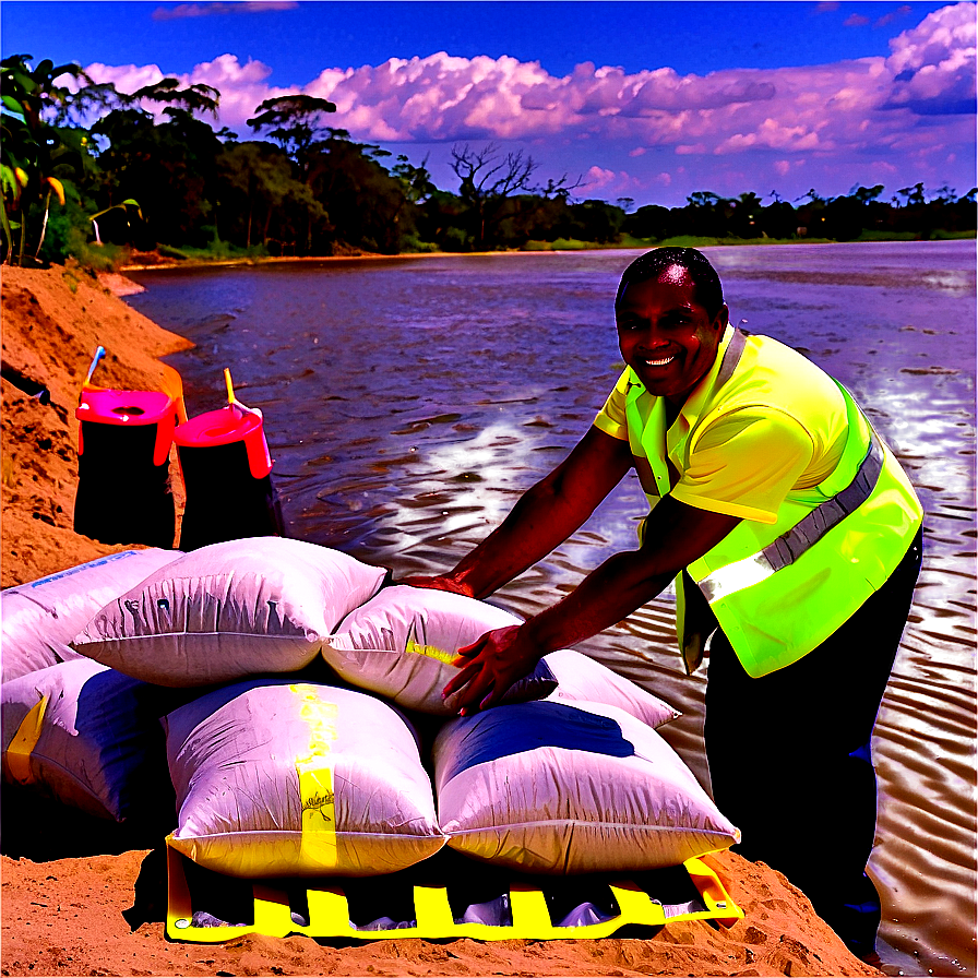 Sandbags For Flood Defence Png Dkh9