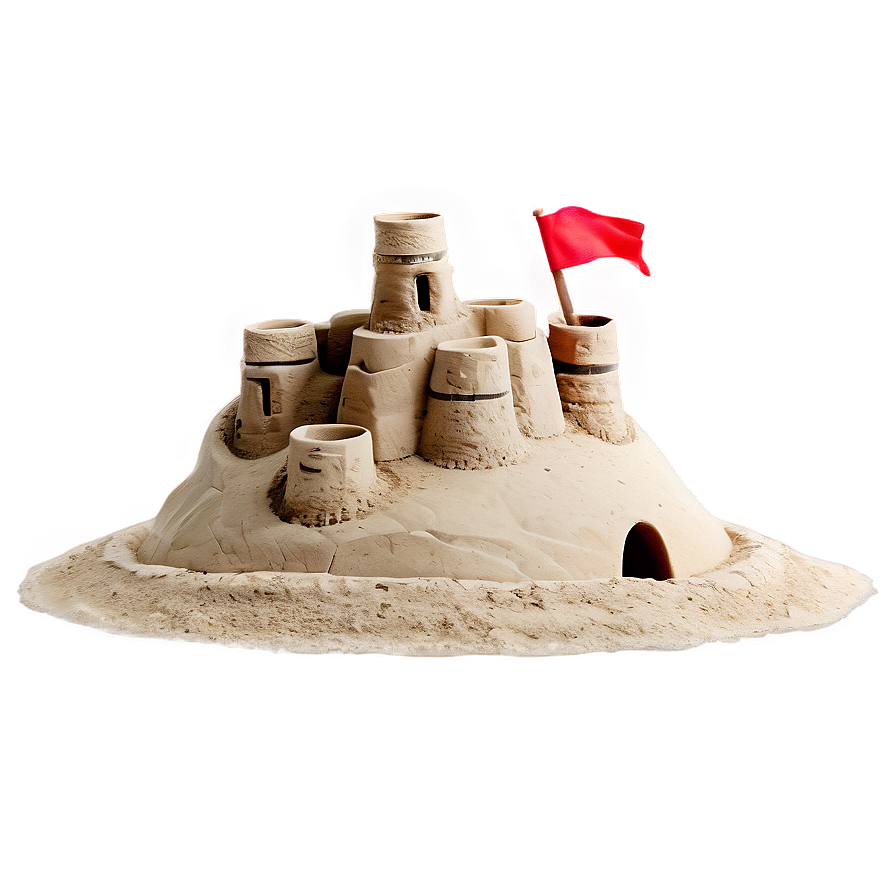 Sandcastle On Beach Png 06212024