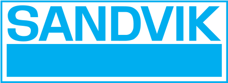 Sandvik Logo Blue Background