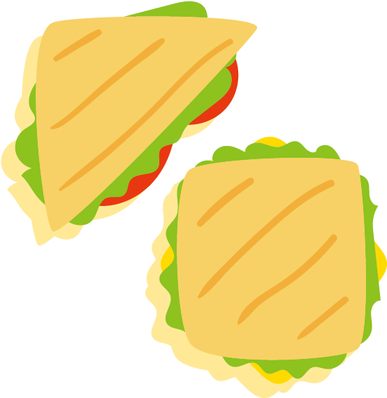 Sandwichand Burger Illustration