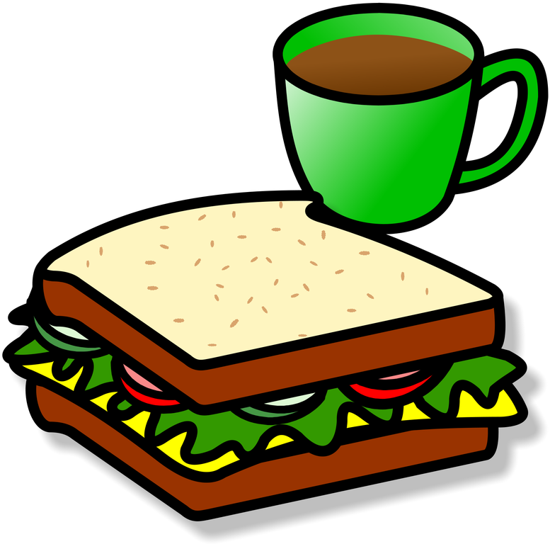 Sandwichand Coffee Illustration