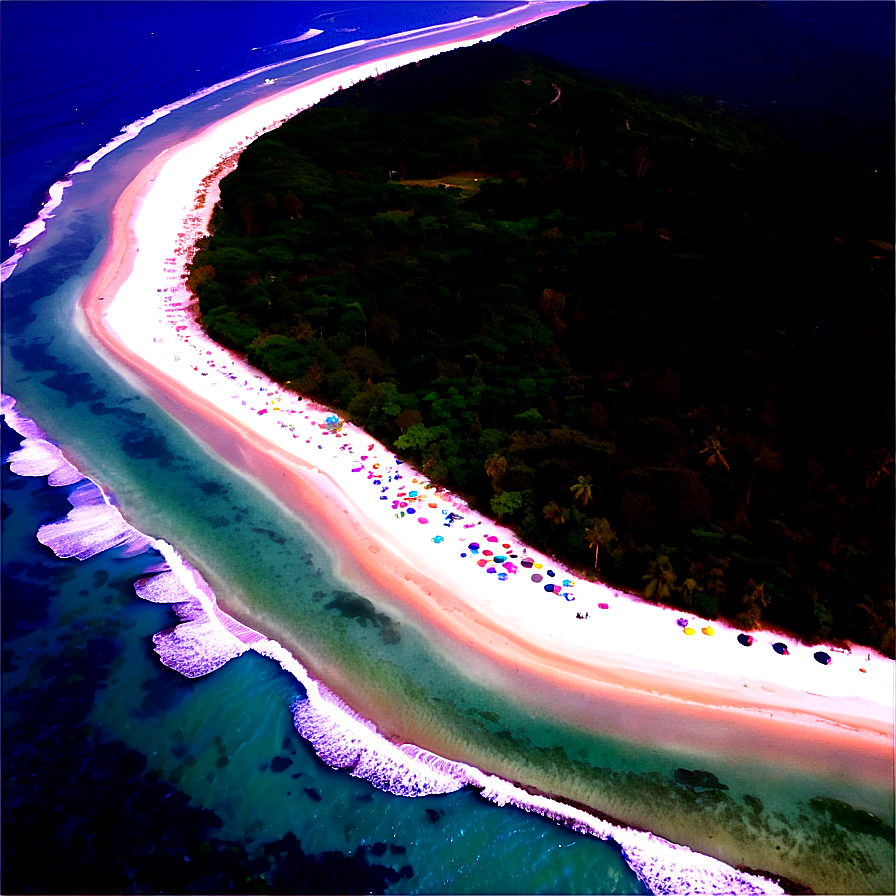 Sandy Beach Aerial View Png Rnp92