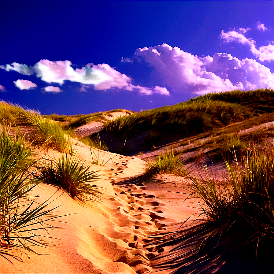 Sandy Path Through Dunes Png Mvw23