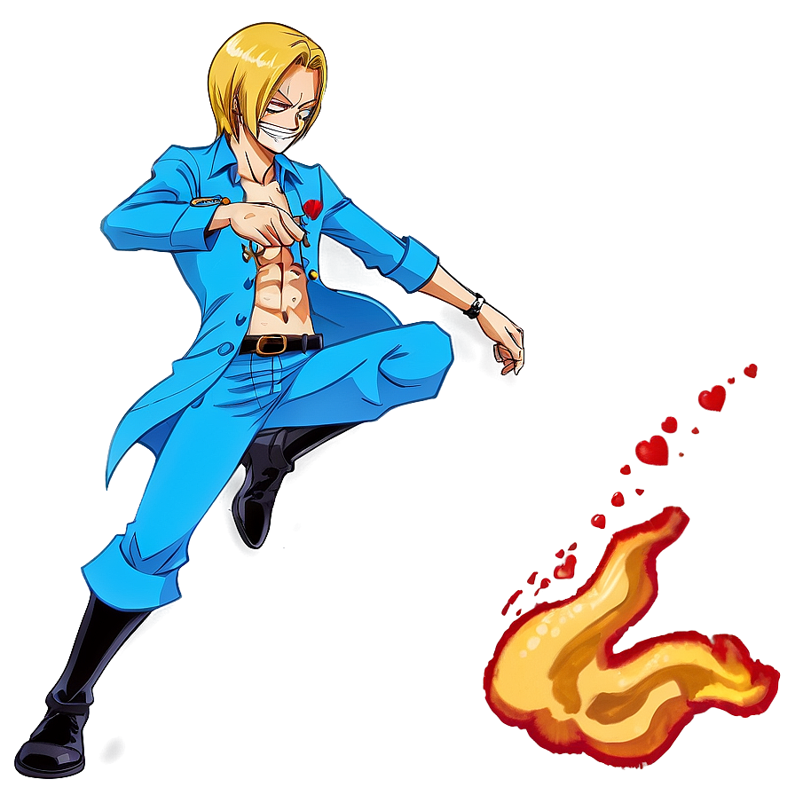 Sanji's Kick Of Love Png 76