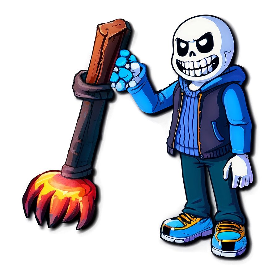 Sans With Bone Attack Png 05212024